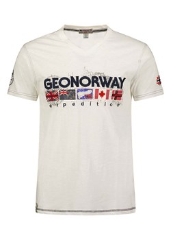 Geographical Norway Koszulka &quot;Jouky&quot; w kolorze białym ze sklepu Limango Polska w kategorii T-shirty chłopięce - zdjęcie 181224895