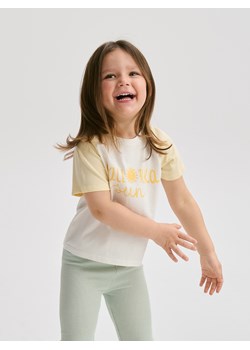 Reserved - T-shirt z nadrukiem - jasnożółty ze sklepu Reserved w kategorii Odzież dla niemowląt - zdjęcie 181225125