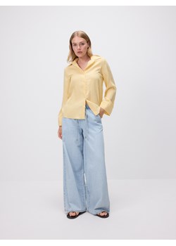 Reserved - Jeansy wide leg ze sznurkiem - niebieski ze sklepu Reserved w kategorii Jeansy damskie - zdjęcie 181225487