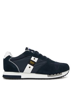 Sneakersy Blauer S5QUEENS01/MES-NVY/WHI Granatowy ze sklepu eobuwie.pl w kategorii Buty sportowe męskie - zdjęcie 181225757