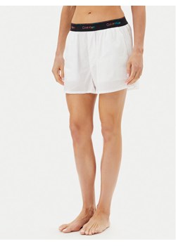 Calvin Klein Underwear Szorty piżamowe LV00QS7471 Biały Relaxed Fit ze sklepu MODIVO w kategorii Piżamy damskie - zdjęcie 181226646