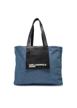 Karl Lagerfeld Jeans Torebka A2W50029 Niebieski ze sklepu MODIVO w kategorii Torby Shopper bag - zdjęcie 181226657
