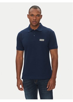Versace Jeans Couture Polo 78GAGT08 Granatowy Regular Fit ze sklepu MODIVO w kategorii T-shirty męskie - zdjęcie 181226677