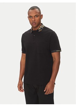 Versace Jeans Couture Polo 78GAGT04 Czarny Regular Fit ze sklepu MODIVO w kategorii T-shirty męskie - zdjęcie 181226696