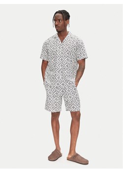 Jack&Jones Komplet koszula i szorty materiałowe Seersucker 12284648 Szary Relaxed Fit ze sklepu MODIVO w kategorii Koszule męskie - zdjęcie 181226709