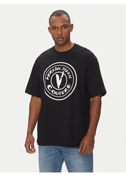 Versace Jeans Couture T-Shirt 78GAHE08 Czarny Regular Fit ze sklepu MODIVO w kategorii T-shirty męskie - zdjęcie 181226729