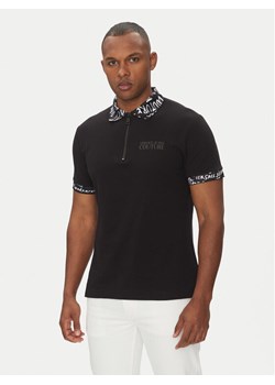 Versace Jeans Couture Polo 78GAGT02 Czarny Regular Fit ze sklepu MODIVO w kategorii T-shirty męskie - zdjęcie 181226819