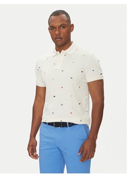 Tommy Hilfiger Polo Critter MW0MW39044 Beżowy Regular Fit ze sklepu MODIVO w kategorii T-shirty męskie - zdjęcie 181226907