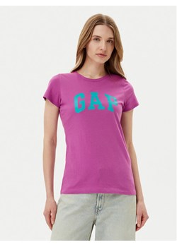 Gap T-Shirt 776775-07 Fioletowy Regular Fit ze sklepu MODIVO w kategorii Bluzki damskie - zdjęcie 181226935