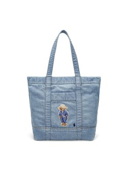 Polo Ralph Lauren Torebka Bear 428960637001 Niebieski ze sklepu MODIVO w kategorii Torby Shopper bag - zdjęcie 181227157