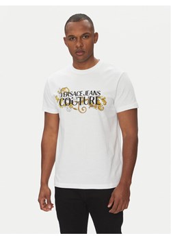 Versace Jeans Couture T-Shirt 78GAHC05 Biały Regular Fit - id: 0000305215307 - marki Versace Jeans - 181227256 Versace Jeans Couture T-Shirt 78GAHC05 Biały Regular Fit ze sklepu MODIVO w kategorii T-shirty męskie - zdjęcie 181227256