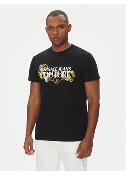 Versace Jeans Couture T-Shirt 78GAHC05 Czarny Regular Fit ze sklepu MODIVO w kategorii T-shirty męskie - zdjęcie 181227295