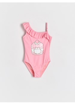 Reserved - Jednoczęściowy strój kąpielowy Pusheen - pastelowy róż ze sklepu Reserved w kategorii Stroje kąpielowe - zdjęcie 181229937