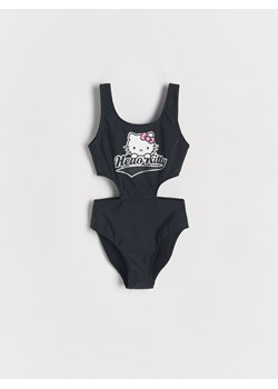 Reserved - Strój kąpielowy jednoczęściowy Hello Kitty - czarny ze sklepu Reserved w kategorii Stroje kąpielowe - zdjęcie 181229939