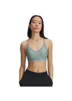 Biustonosz treningowy Under Armour UA Crossback Low Bra - zielony ze sklepu Sportstylestory.com w kategorii Biustonosze - zdjęcie 181231976