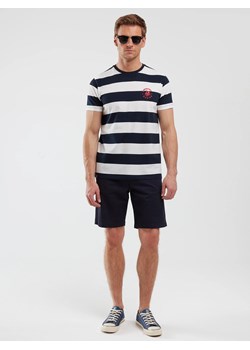 Koszulka męska w paski biało-granatowa Remir 403 ze sklepu Big Star w kategorii T-shirty męskie - zdjęcie 181232255