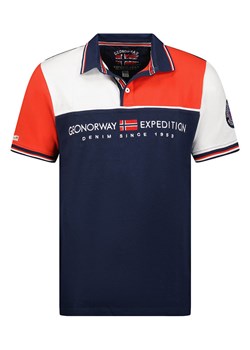 Geographical Norway Koszulka polo &quot;Kondo&quot; w kolorze czerwono-biało-granatowym ze sklepu Limango Polska w kategorii T-shirty chłopięce - zdjęcie 181233199