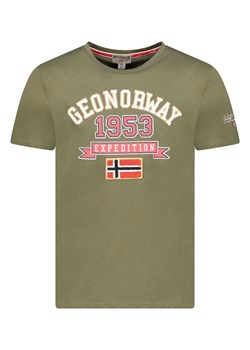 Geographical Norway Koszulka &quot;Jollegio&quot; w kolorze khaki ze sklepu Limango Polska w kategorii T-shirty chłopięce - zdjęcie 181233218
