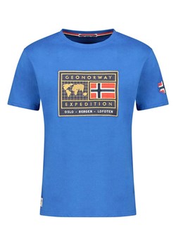 Geographical Norway Koszulka &quot;Jofoten&quot; w kolorze niebieskim ze sklepu Limango Polska w kategorii T-shirty chłopięce - zdjęcie 181233226