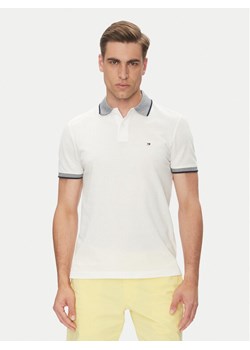 Tommy Hilfiger Polo MW0MW33140 Biały Regular Fit ze sklepu MODIVO w kategorii T-shirty męskie - zdjęcie 181233546