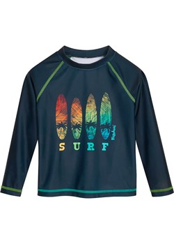 Playshoes Koszulka kąpielowa &quot;Surf&quot; w kolorze granatowym ze wzorem ze sklepu Limango Polska w kategorii Stroje kąpielowe dla niemowląt - zdjęcie 181234618