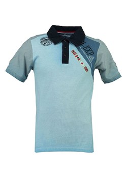 Geographical Norway Koszulka polo &quot;Kasri&quot; w kolorze błękitnym ze sklepu Limango Polska w kategorii T-shirty chłopięce - zdjęcie 181235029