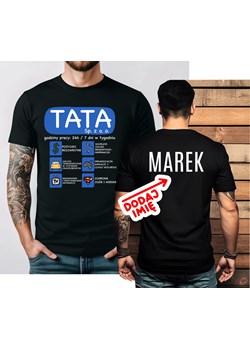 Personalizowana koszulka na Dzień Ojca z imieniem - TATA ze sklepu Time For Fashion w kategorii T-shirty męskie - zdjęcie 181235407