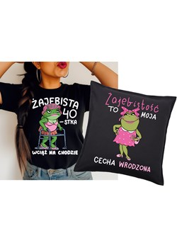 Zestaw prezentowy na 40 urodziny , koszulka na 40 oraz poduszka z nadrukiem ze sklepu Time For Fashion w kategorii Bluzki damskie - zdjęcie 181235417