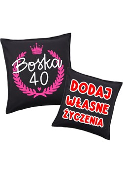PODUSZKA na 40 urodziny z życzeniami na 40 urodziny ze sklepu Time For Fashion w kategorii Poduszki dekoracyjne - zdjęcie 181235435