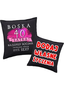 PODUSZKA na 40 urodziny z życzeniami na 40 urodziny ze sklepu Time For Fashion w kategorii Poduszki dekoracyjne - zdjęcie 181235436