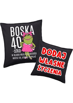 PODUSZKA na 40 urodziny z życzeniami na 40 urodziny ze sklepu Time For Fashion w kategorii Poduszki dekoracyjne - zdjęcie 181235437