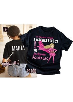 Personalizowana koszulka z imieniem dla blondynki na prezenty - w blasku mojej ze sklepu Time For Fashion w kategorii Bluzki damskie - zdjęcie 181235449