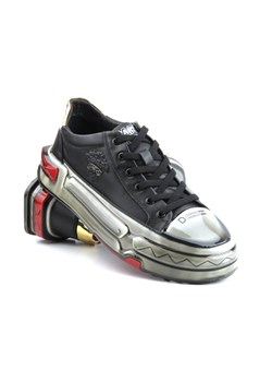 Nowoczesne sneakersy męskie - JOHN DOUBARE 9699, czarne ze sklepu ulubioneobuwie w kategorii Trampki męskie - zdjęcie 181235657