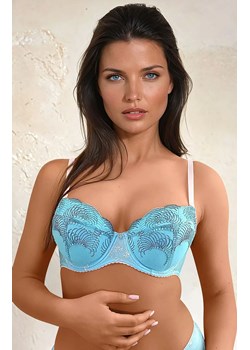 Biustonosz push-up haftowany Pacific Opal, Kolor niebiesko-różowy, Rozmiar 70B, Sawren ze sklepu Primodo w kategorii Biustonosze - zdjęcie 181236298