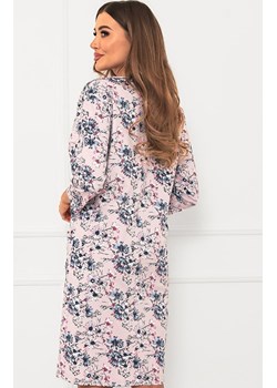 Podomka damska z rękawem 3/4 Lacenta, Kolor różowy-wzór, Rozmiar L, Italian Fashion ze sklepu Intymna w kategorii Szlafroki damskie - zdjęcie 181236668