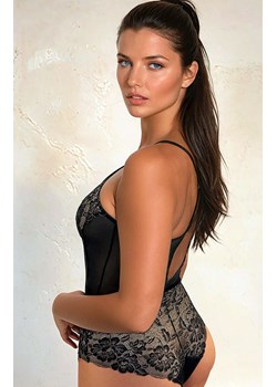 Body damskie haftowane w kolorze czarno złotym Tentation, Kolor czarno-złoty, Rozmiar XS, Sawren ze sklepu Intymna w kategorii Body damskie - zdjęcie 181236698