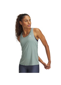 Damski top treningowy Under Armour Tech Knockout Tank - zielony ze sklepu Sportstylestory.com w kategorii Bluzki damskie - zdjęcie 181236955