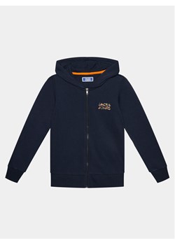 Jack&Jones Junior Bluza 12245878 Granatowy Regular Fit ze sklepu MODIVO w kategorii Bluzy chłopięce - zdjęcie 181237897