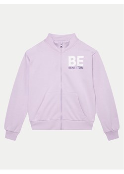 United Colors Of Benetton Bluza 3J68C503Y Fioletowy Regular Fit ze sklepu MODIVO w kategorii Bluzy chłopięce - zdjęcie 181237906