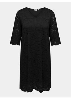 ONLY Carmakoma Sukienka koktajlowa Summer 15309315 Czarny Regular Fit ze sklepu MODIVO w kategorii Sukienki - zdjęcie 181237968