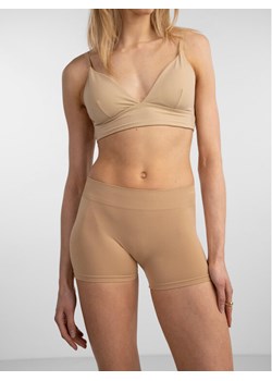 Pieces Szorty materiałowe 17065440 Beżowy Slim Fit ze sklepu MODIVO w kategorii Piżamy damskie - zdjęcie 181238146