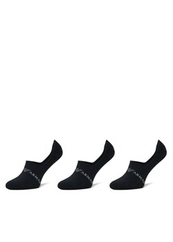 Emporio Armani Underwear Zestaw 3 par stopek męskich 306227 4F254 50620 Czarny ze sklepu MODIVO w kategorii Skarpetki męskie - zdjęcie 181238199
