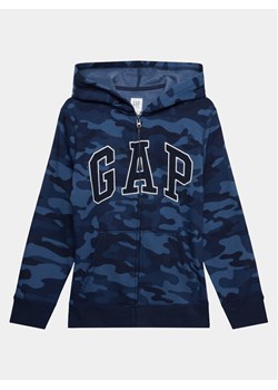 Gap Bluza 419551-00 Niebieski Regular Fit ze sklepu MODIVO w kategorii Bluzy chłopięce - zdjęcie 181238299