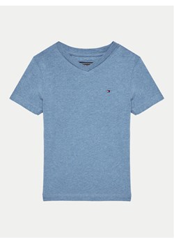 Tommy Hilfiger T-Shirt KB0KB04142 S Błękitny Regular Fit ze sklepu MODIVO w kategorii T-shirty chłopięce - zdjęcie 181238466