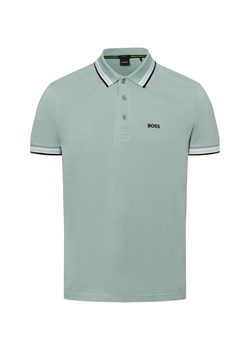 BOSS Green Męska koszulka polo - Paddy Mężczyźni Bawełna miętowy jednolity ze sklepu vangraaf w kategorii T-shirty męskie - zdjęcie 181239937