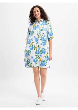 Marie Lund Damska sukienka lniana Kobiety len niebieski wzorzysty ze sklepu vangraaf w kategorii Sukienki - zdjęcie 181240006