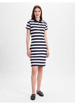 Marie Lund Sukienka damska Kobiety Bawełna granatowy w paski ze sklepu vangraaf w kategorii Sukienki - zdjęcie 181240019