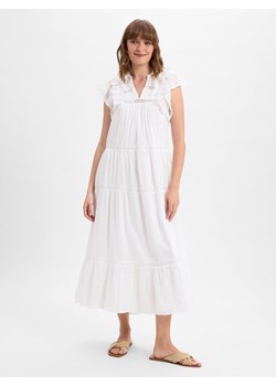 Neo Noir Damska sukienka casual - Ankita S Voile Kobiety Bawełna biały jednolity ze sklepu vangraaf w kategorii Sukienki - zdjęcie 181240046