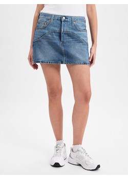 Levi's Dżinsowa spódniczka mini damska - Icon Skirt Kobiety Bawełna light stone jednolity ze sklepu vangraaf w kategorii Spódnice - zdjęcie 181240057
