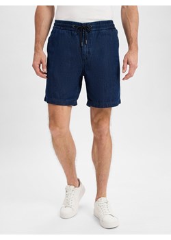 BOSS Orange Szorty - Sandrew Mężczyźni Bawełna denim jednolity ze sklepu vangraaf w kategorii Spodenki męskie - zdjęcie 181240087